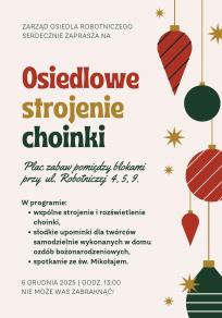 Osiedlowe strojenie choinki