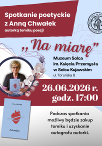 Spotkanie poetyckie z Anną Chwałek