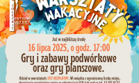Warsztaty wakacyjne: gry i zabawy podwórkowe oraz gry planszowe